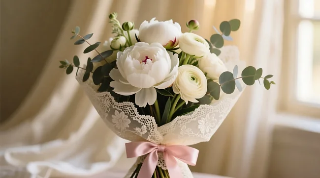 Виды упаковки для букетов