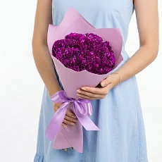 15 фиолетовых гвоздик