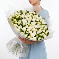 101 Белый Пион в упаковке