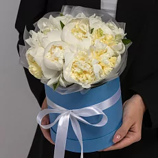 Белые Пионы в упаковке