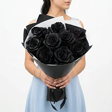 Букет из 9 Черных Роз