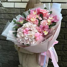 Букет розовое наслаждение