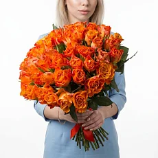 55 Оранжевых Роз