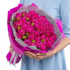 15 Пионовидных Малиновых Роз