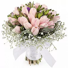 Тюльпаны и фрезии для невесты