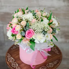 Шляпная коробка "Счастье быть с тобой"