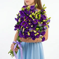 15 Фиолетовых Эустом под ленту