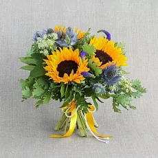 Букет "Цветущий Подсолнух"