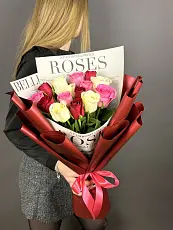 Букет из 15 роз микс
