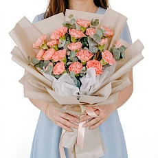 19 Персиковых Гвоздик