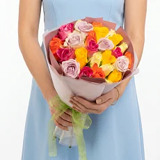 Букет из 25 Роз Микс 40 см