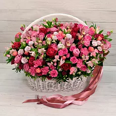 Композиция "Сладкая карамель" с розами