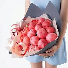 21 Коралловый Пион в упаковке