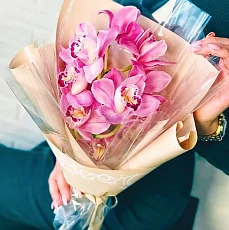 Букет "Ветка Розовой Орхидеи"