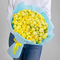 Роза Кустовая Желтая Пионовидные