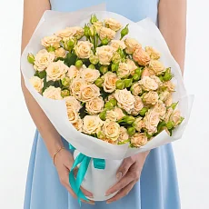 Нежная композиция из Бежевых роз