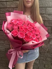 Букет 35 Розовых роз