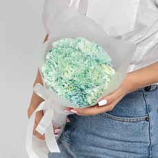 Букет 15 Мятных Гвоздик