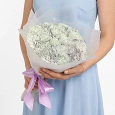 25 Голубых Гвоздик в упаковке