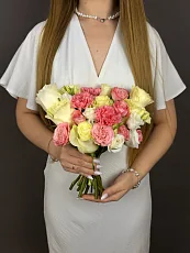Свадебный букет с розами