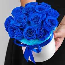 Синие Розы в Коробке