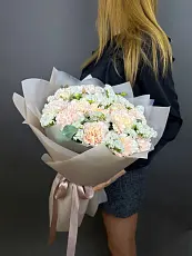 Букет из диантуса и статицы