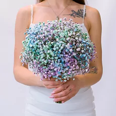 Радужная гипсофила для невесты