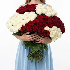 Цветы в корзинах 1001 Роза