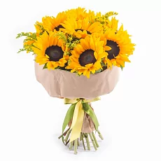 9 Подсолнухов в дизайнерском крафте