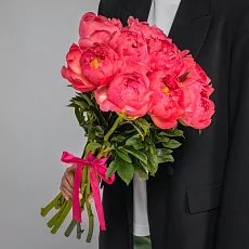 9 Коралловых Пионов под ленту