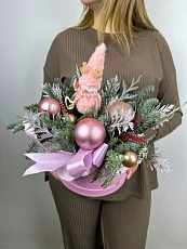 Новогодняя коробка со снеговиком