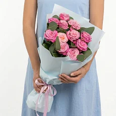 5 Кустовых Пионовидных Розовых Роз