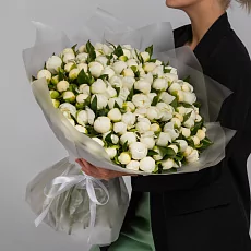 101 Белый Пион в упаковке