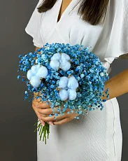 Синяя гипсофила для невесты