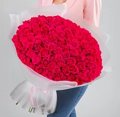 101 Яркая роза Эквадор