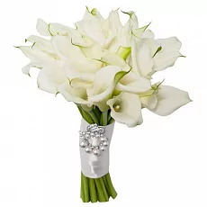 Свадебная композиция со снежными каллами