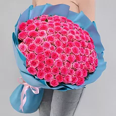 Букет из 101 розы в фоамиране