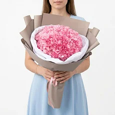 21 нежно розовая гвоздика