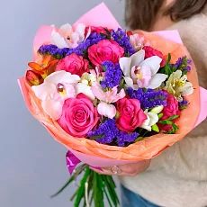 Букет "Розовая карамель"