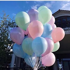 Облако шаров Пастельные краски 25 шт