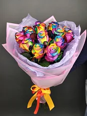 15 Радужных Роз