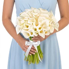 51 снежная Калла под ленту