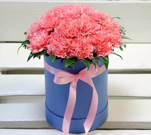 Шляпная коробка "Розовый фламинго"