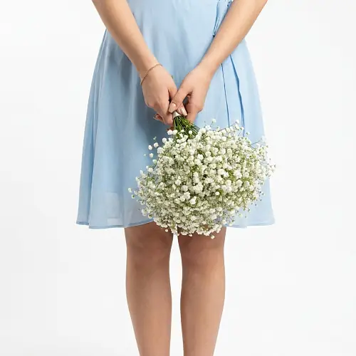 Белая гипсофила для невесты