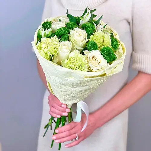 На фото №2 Букет "Лаймовый фреш"