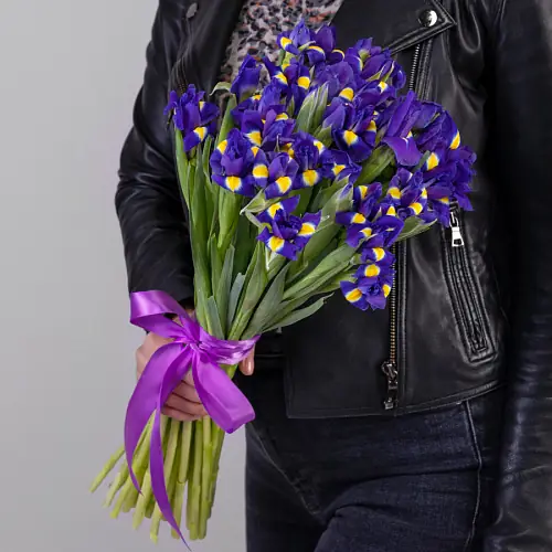 35 Синих Ирисов под ленту 