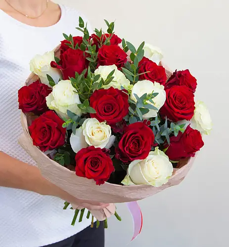 Композиция "Клубника со сливками"