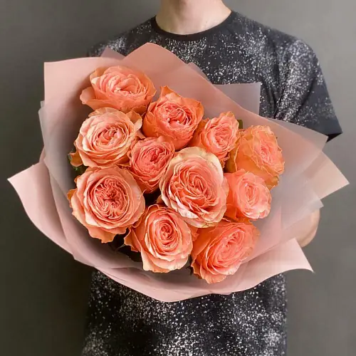 11 оранжевых роз 