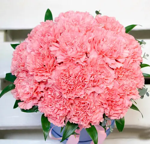 На фото №2 Шляпная коробка "Розовый фламинго"