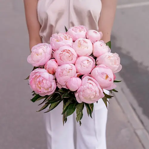 Букет нежных пионов